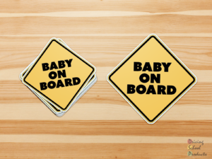Let the world know that you have a little one on board!
