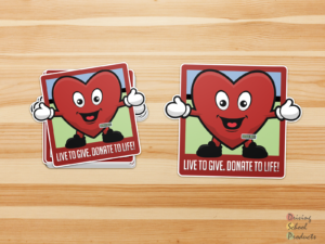 Show your support for organ donation with the Deaux Nate sticker.