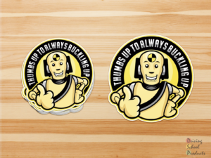 Regardless if you're the driver or passenger, always buckle up! Spread the message with this sticker!